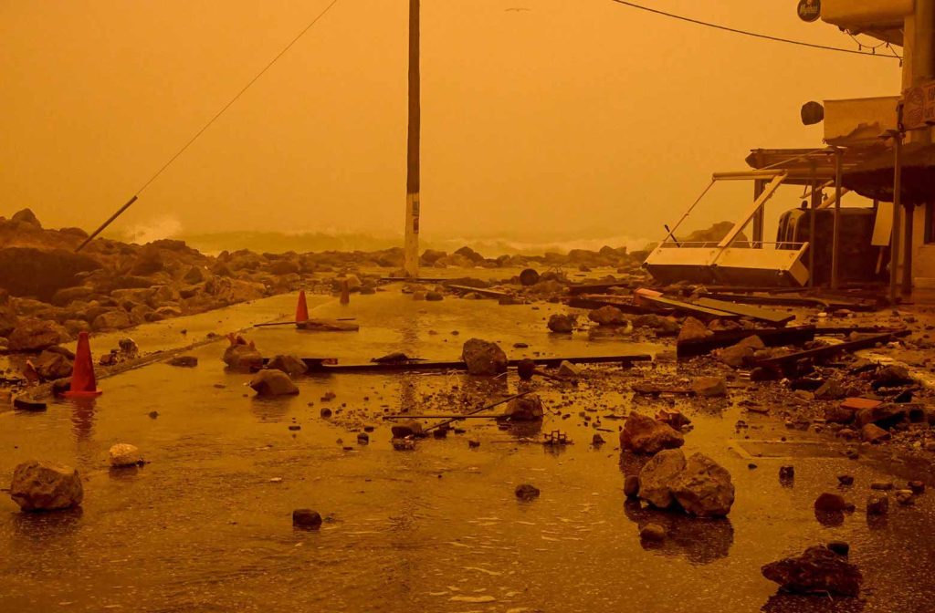 Κακοκαιρία Erminio: Μεγάλες ζημιές σε καταστήματα και υποδομές στην Παλαιόχωρα Χανιών