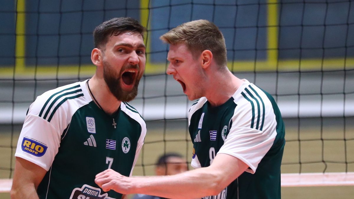 Ο Παναθηναϊκός «λύγισε» τον ΠΑΟΚ στα τέσσερα σετ κι έκανε το πρώτο βήμα για τον τίτλο   ​