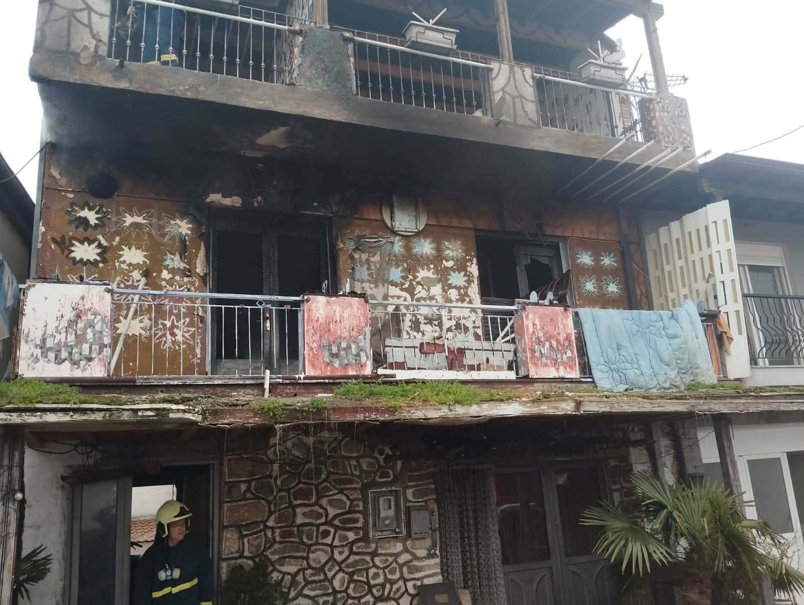 Σέρρες: Καταστράφηκε ολοσχερώς ο πρώτος όροφος οικίας στον Ελαιώνα