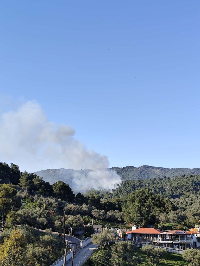 Φωτιά στη Σκιάθο – Μεγάλη κινητοποίηση της Πυροσβεστικής