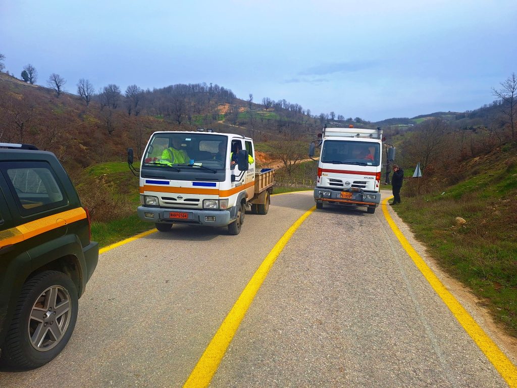 Ροδόπη: Εργασίες διαγράμμισης στο οδικό δίκτυο του ορεινού όγκου