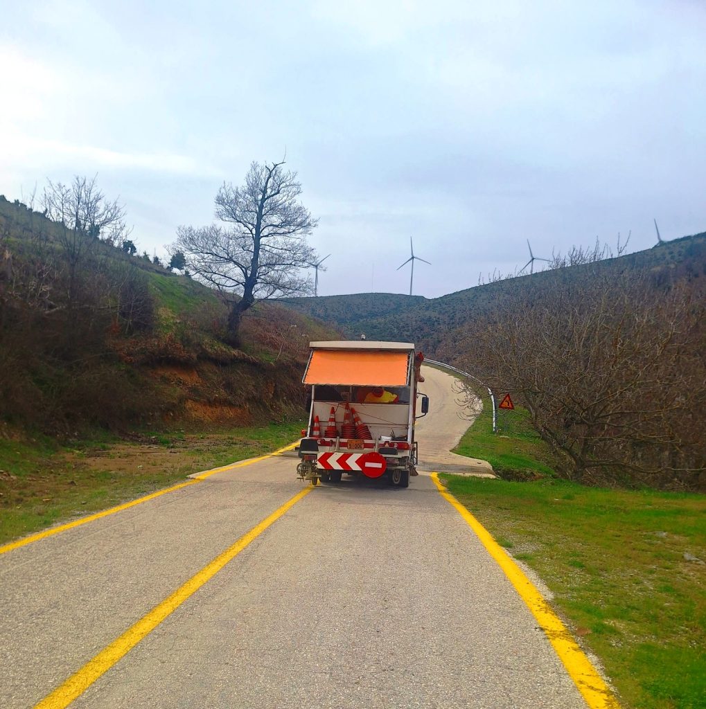 Ροδόπη: Εργασίες διαγράμμισης στο οδικό δίκτυο του ορεινού όγκου