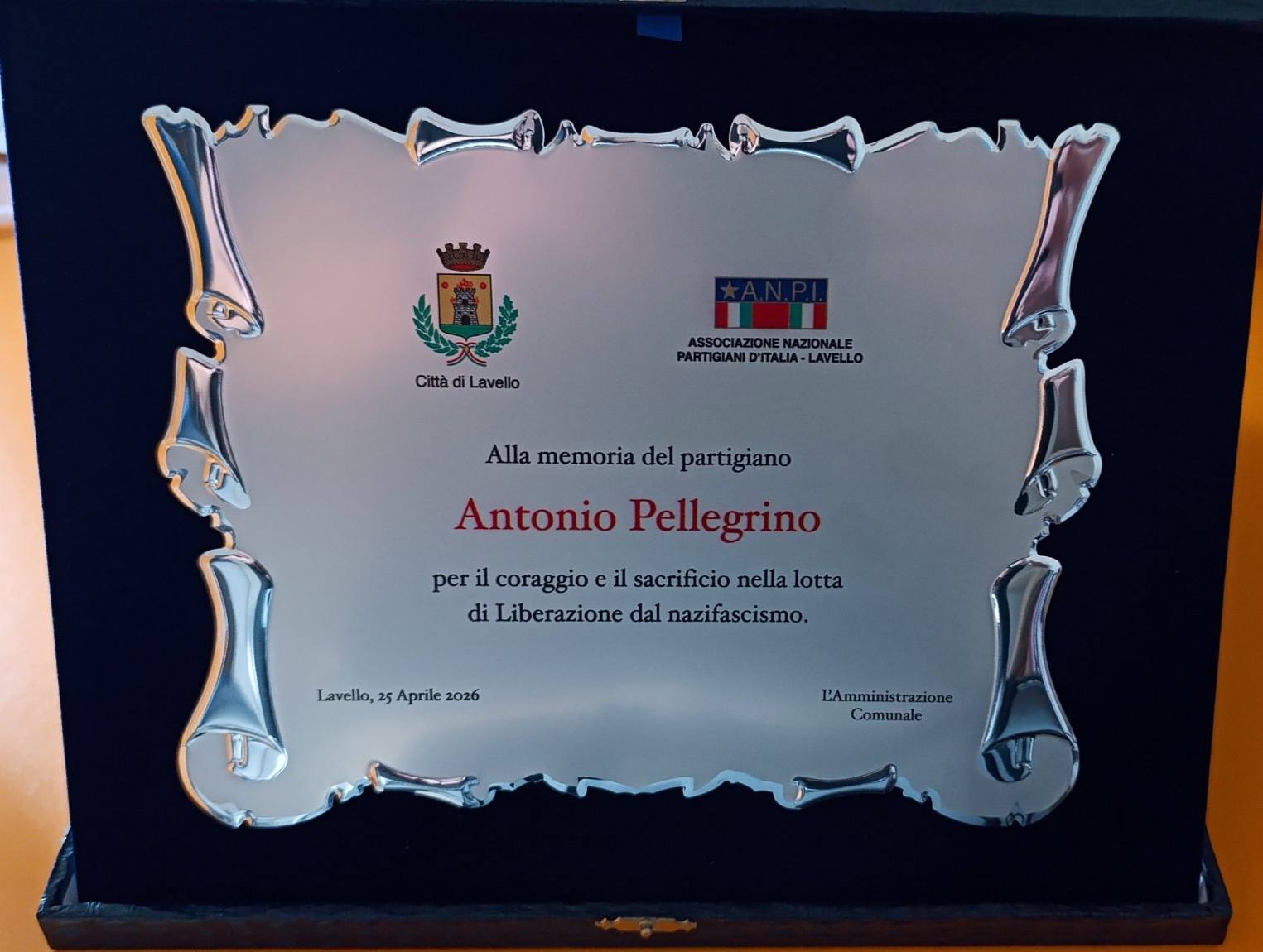 678972563-1415978653901459-6003358053014871846-n Τιμήθηκε στην Ιταλία η μνήμη του Αntonio Pellegrino εκτελεσμένου στο Μπλόκο της Καλογρέζας – Ανακηρύχθηκε εθνικός ήρωας