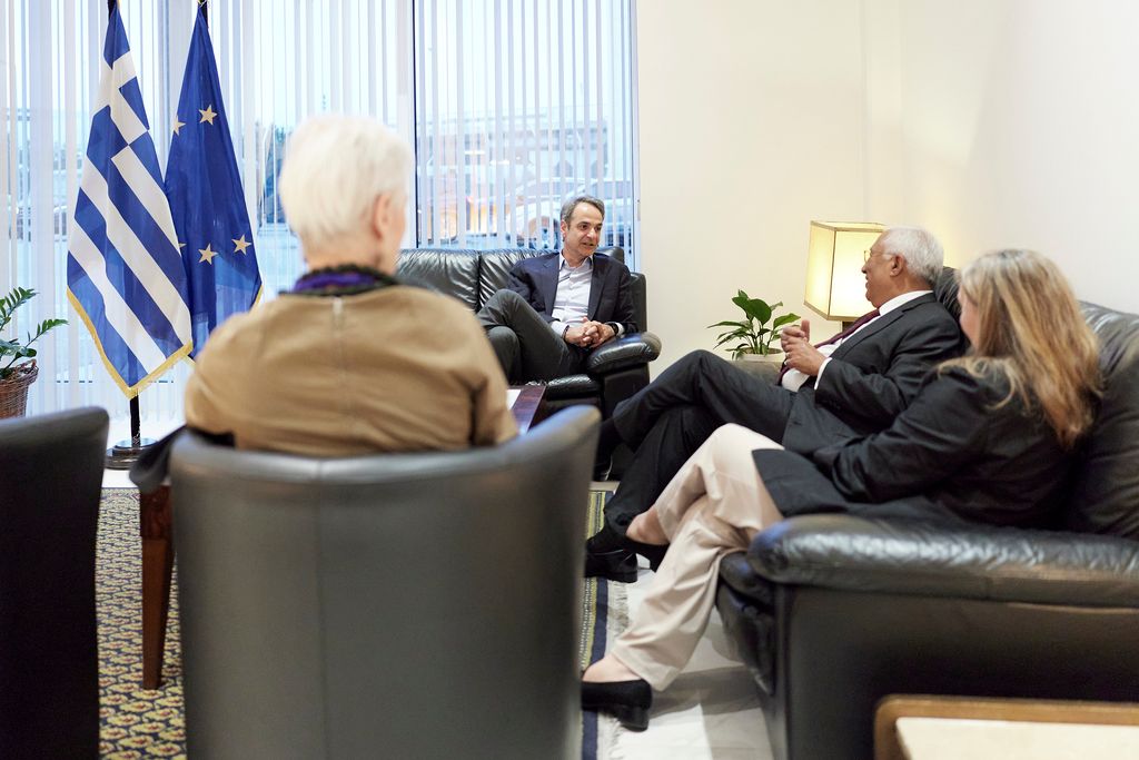 Συνάντηση Μητσοτάκη με τον Αντόνιο Κόστα – Στο επίκεντρο οι εξελίξεις στη Μέση Ανατολή