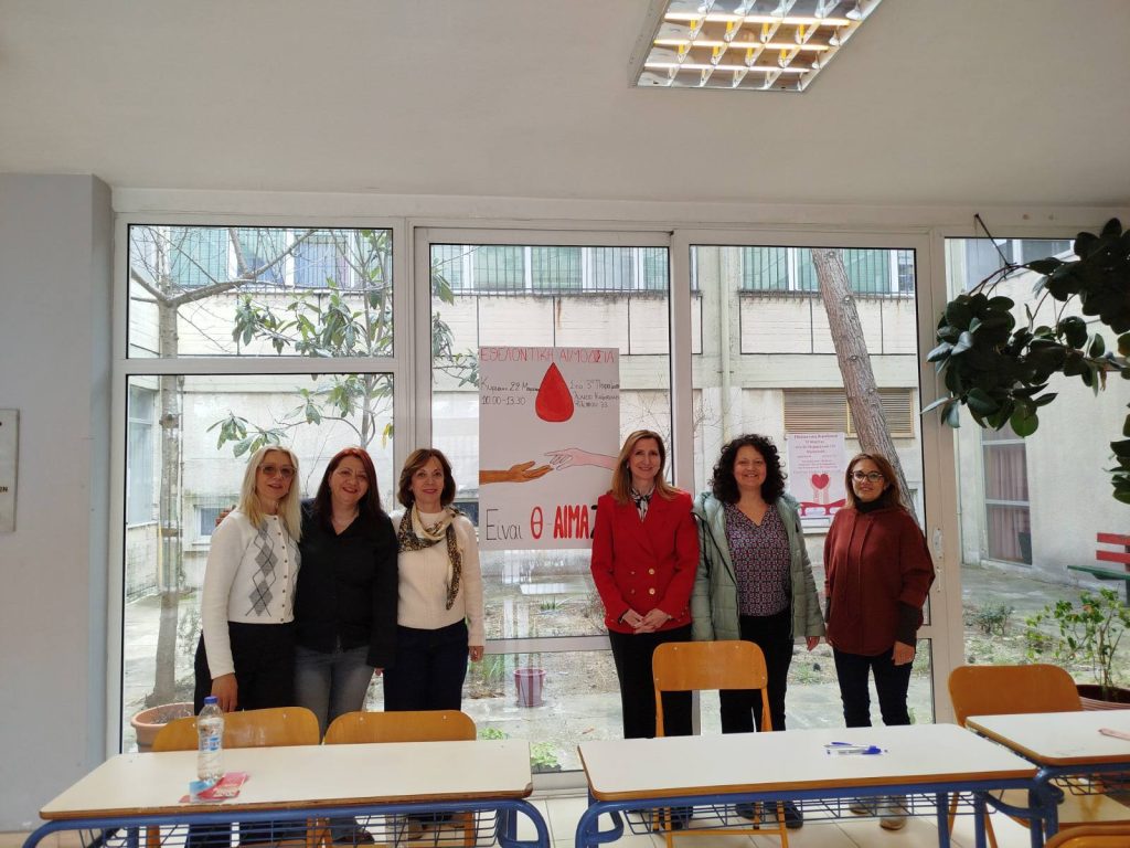 Βραβεύτηκε και φέτος η εθελοντική αιμοδοσία του 3ου Πειραματικού ΓΕΛ Κομοτηνής