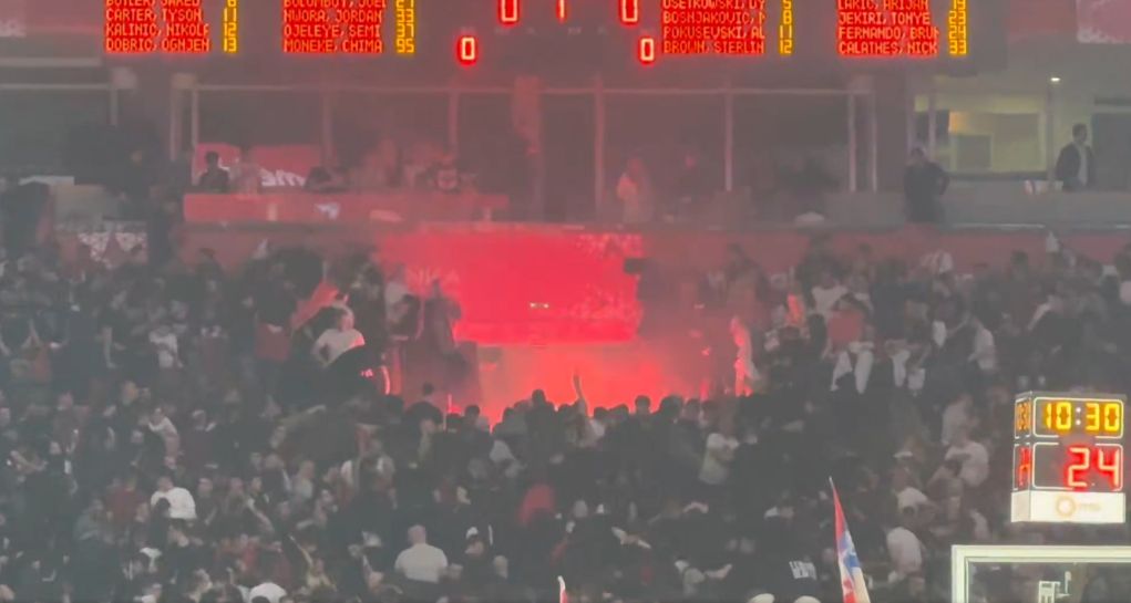 Euroleague: Σοβαρά επεισόδια πριν τον αγώνα Ερυθρός Αστέρας-Παρτιζάν στο Βελιγράδι (video)