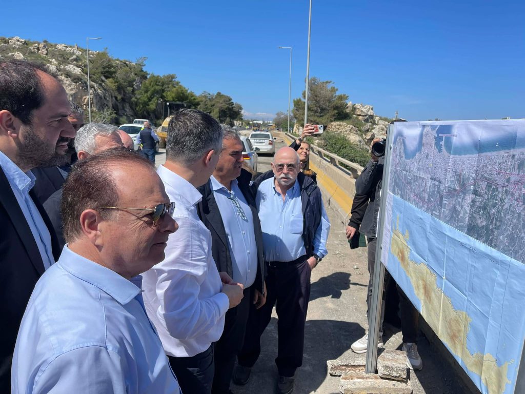 Στα εργοτάξια του νέου ΒΟΑΚ σε Χανιά και Ρέθυμνο ο Υπουργός υποδομών και Μεταφορών
