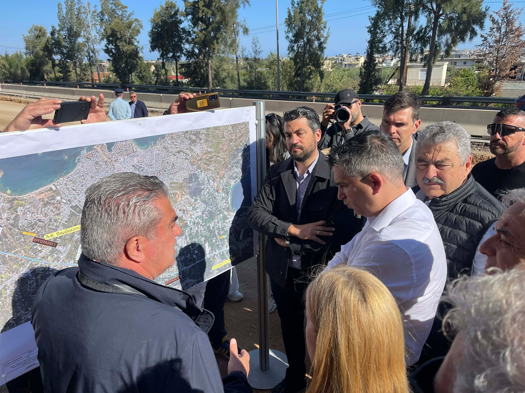 Στα εργοτάξια του νέου ΒΟΑΚ σε Χανιά και Ρέθυμνο ο Υπουργός υποδομών και Μεταφορών