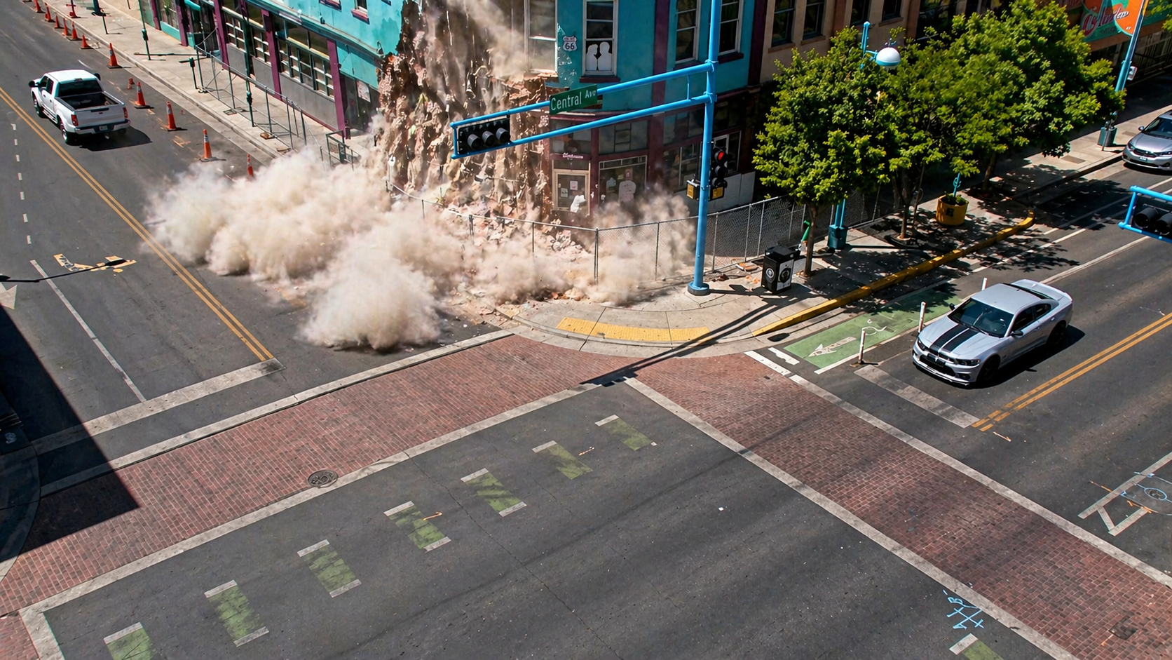 ΗΠΑ: Τμήμα ιστορικού diner της Route 66 κατέρρευσε στο Νέο Μεξικό – Δεν αναφέρθηκαν τραυματισμοί