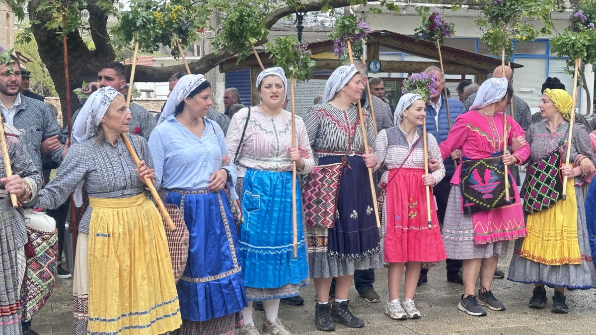 Αναπαράσταση του εθίμου του Αι Γιώργη στη Νεστάνη Αρκαδίας
