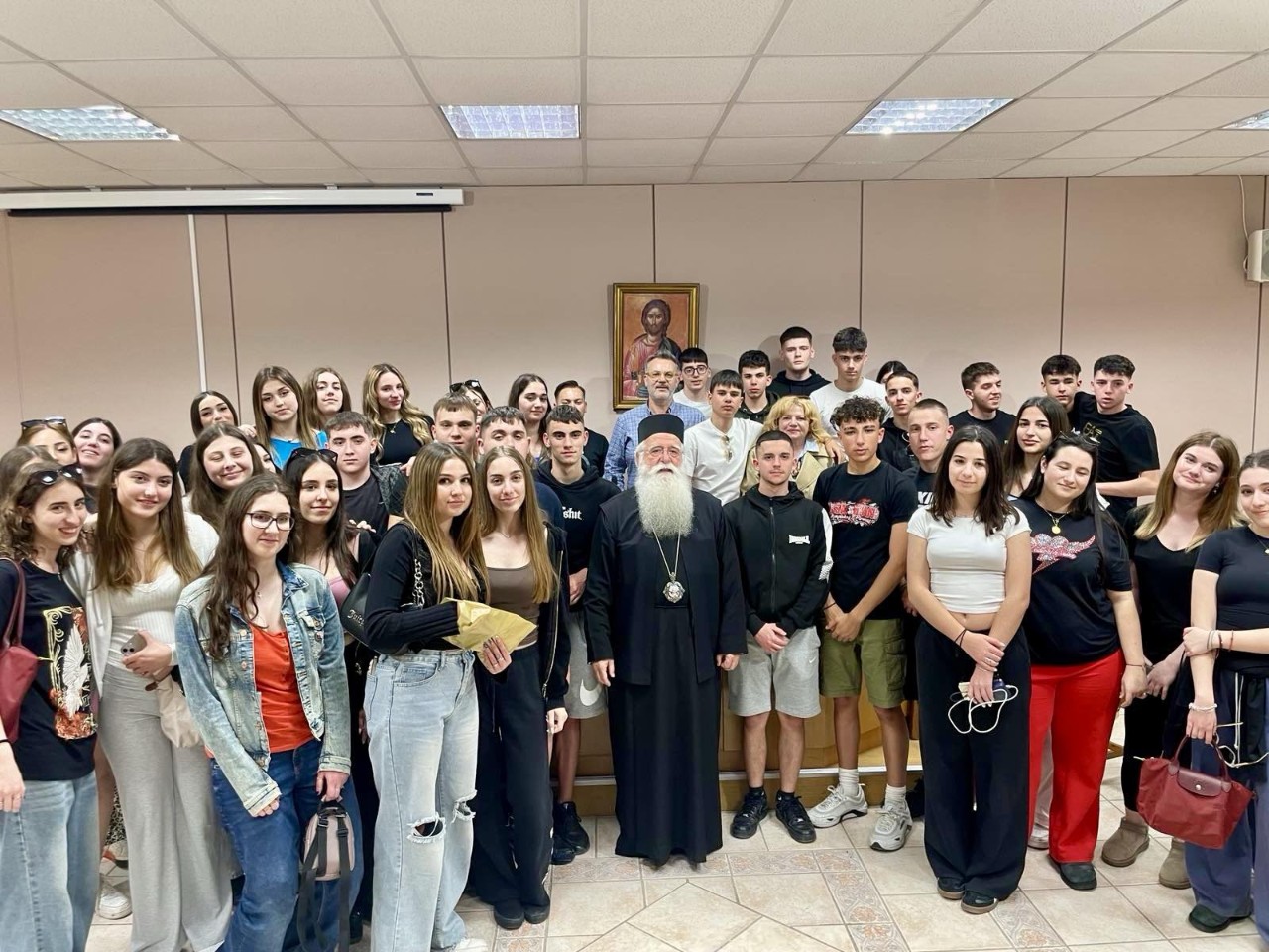Επίσκεψη μαθητών του Αρσακείου Ψυχικού στον Μητροπολίτη Δημητριάδος