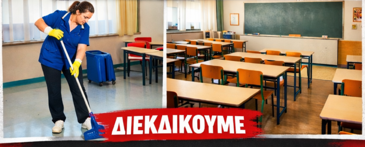 Διήμερη απεργία εργαζόμενων στην καθαριότητα των σχολικών μονάδων