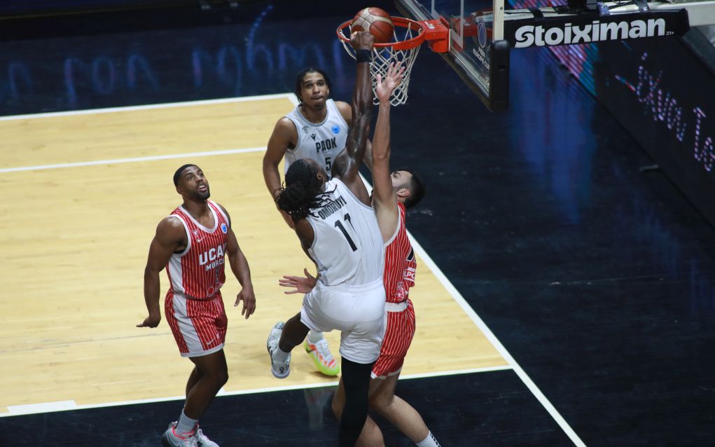 Δείτε τα highlights του ημιτελικού αγώνα μπάσκετ ΠΑΟΚ-Μούρθια για το FIBA Europe Cup (video)