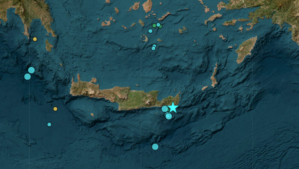 Σεισμός 5,5 Ρίχτερ βορειοδυτικά του Γουδουρά Λασιθίου – Είχε διάρκεια και έγινε ιδιαίτερα αισθητός