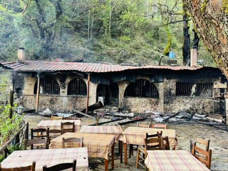 Πυρκαγιά σε ταβέρνα στον Ταΰγετο – Καταστράφηκε ολοσχερώς η επιχείρηση