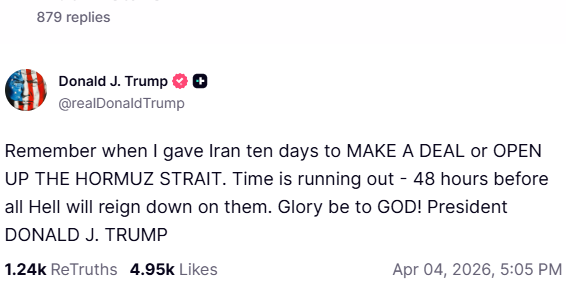 Νέο τελεσίγραφο Τραμπ προς Ιράν: Έχετε 48 ώρες πριν ξεσπάσει η κόλαση