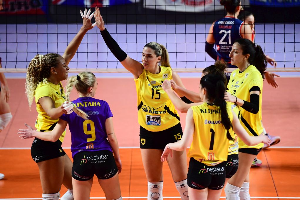 Δείτε τα highlights του αγώνα Πανιώνιος-ΑΕΚ για τα play off της Volley League Γυναικών (video)