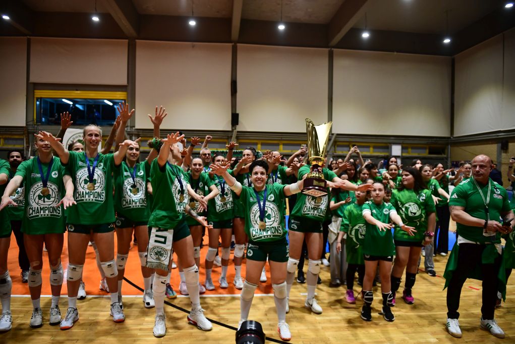 Δείτε τα highlights του τελικού Παναθηναϊκός-ΖΑΟΝ για τα play off της Volley League Γυναικών και την απονομή του τίτλου (video)