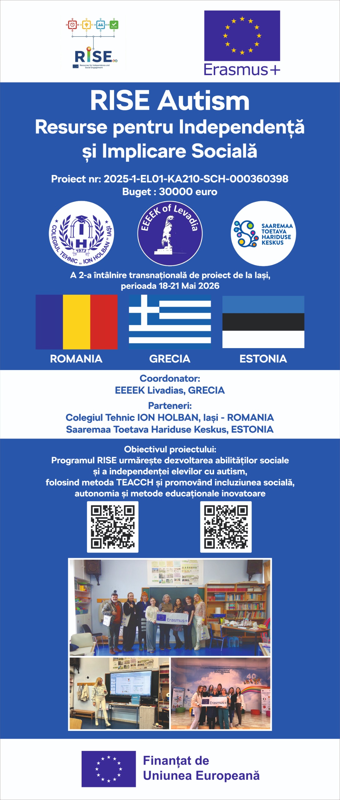 Δεύτερη δια ζώσης συνάντηση του προγράμματος Erasmus+ – RISE στη Ρουμανία, με ελληνική συμμετοχή