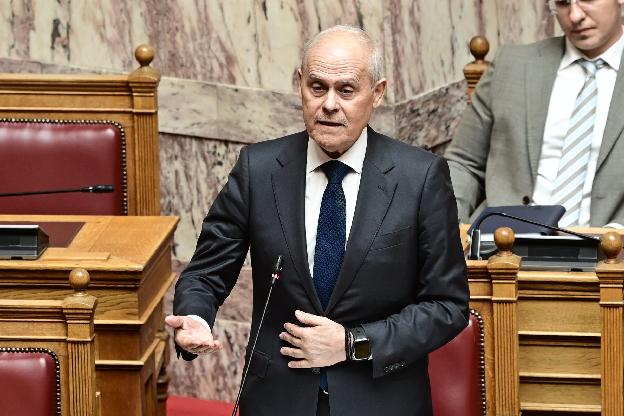 [378196] ΣΥΖΗΤΗΣΗ ΕΠIΚΑIΡΩΝ ΕΡΩΤΗΣΕΩΝ ΣΤΗΝ ΟΛΟΜΕΛΕΙΑ ΤΗΣ ΒΟΥΛΗΣ  (ΜΙΧΑΛΗΣ ΚΑΡΑΓΙΑΝΝΗΣ/EUROKINISSI)