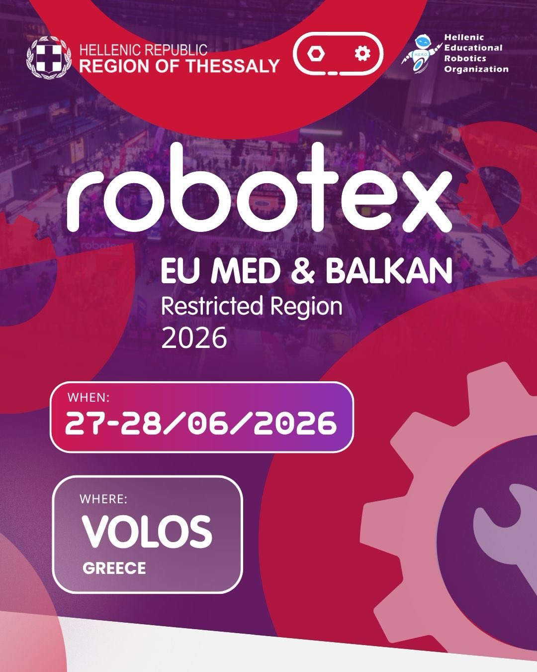 Στον Βόλο η “Robotex EU Med & Balkan 2026” – Ανταλλαγή τεχνογνωσίας στην εκπαιδευτική ρομποτική