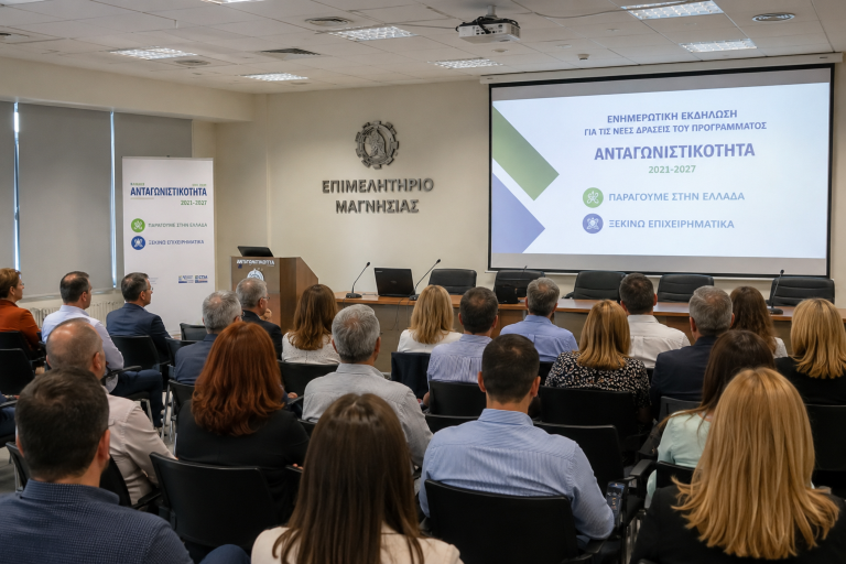 Εκδήλωση για τις νέες δράσεις του προγράμματος “Ανταγωνιστικότητα 2021-2027”