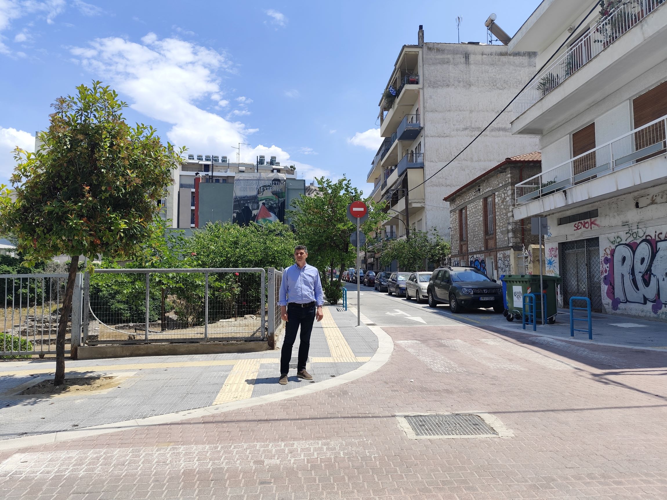 erga3 Χρ.Τερζούδης: Στην τελική ευθεία η Διασύνδεση Μνημείων, σε πλήρη εξέλιξη έργα υποδομής στο κέντρο και τις συνοικίες της Λάρισας
