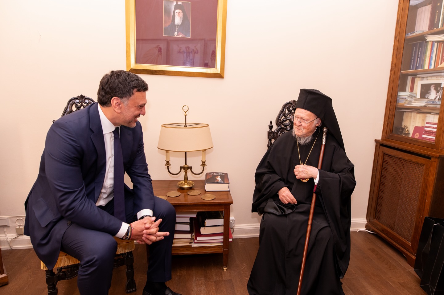 Ιδιαίτερη τιμή χαρακτήρισε ο Β. Κικίλιας τη συνάντησή του με τον Οικουμενικό Πατριάρχη Βαρθολομαίο