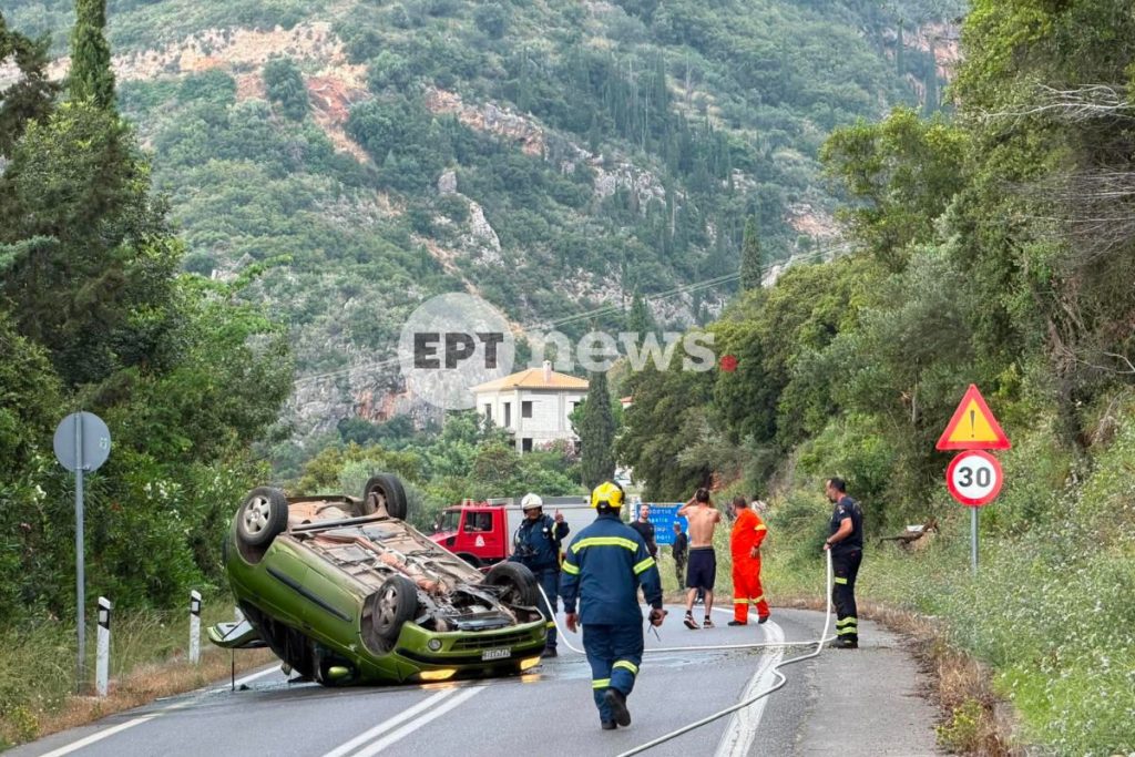 Μεσσηνία: Αυτοκίνητο ντελαπάρισε έξω από την Καρδαμύλη – Έκλεισε ο δρόμος προς Αρεόπολη