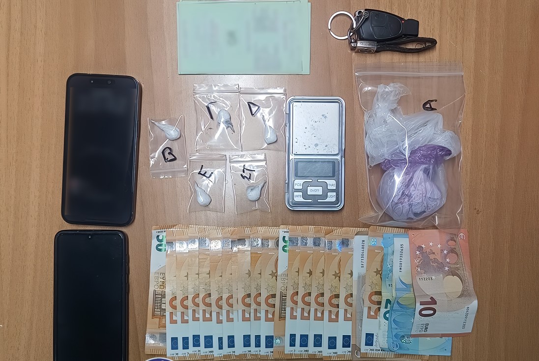 Δύο συλλήψεις σε περιοχή της Χαλκιδικής για διακίνηση και κατοχή ναρκωτικών ουσιών