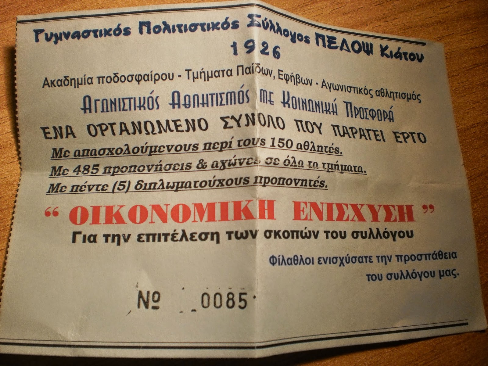 Πέλοψ Κιάτου: Συμπλήρωσε 100 χρόνια στα γήπεδα (B’ μέρος)