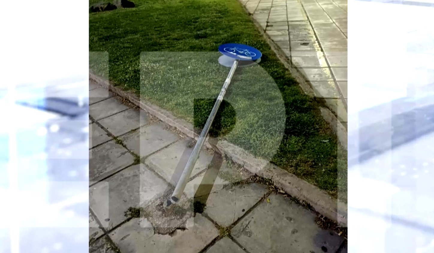 Θεσσαλονίκη: Πινακίδα σήμανσης έπεσε στο κεφάλι γυναίκας – Τι δηλώνει η ίδια στην ΕΡΤ