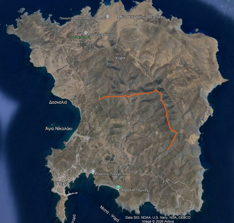 Ψαρά: Εργα αγροτικής οδοποιίας και αντιπυρικής ζώνης