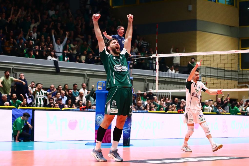 Volley League ανδρών: Μεγάλη νίκη στο τάι μπρέικ επί του ΠΑΟΚ για τον Παναθηναϊκό που πήρε προβάδισμα τίτλου με 2-1 στους τελικούς  ​