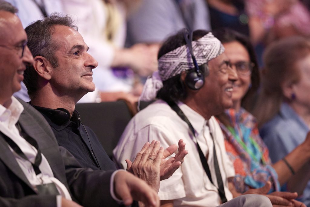 Τις εργασίες του Lyceum Project 2026 στο Ωδείο Αθηνών παρακολούθησε ο Κυριάκος Μητσοτάκης