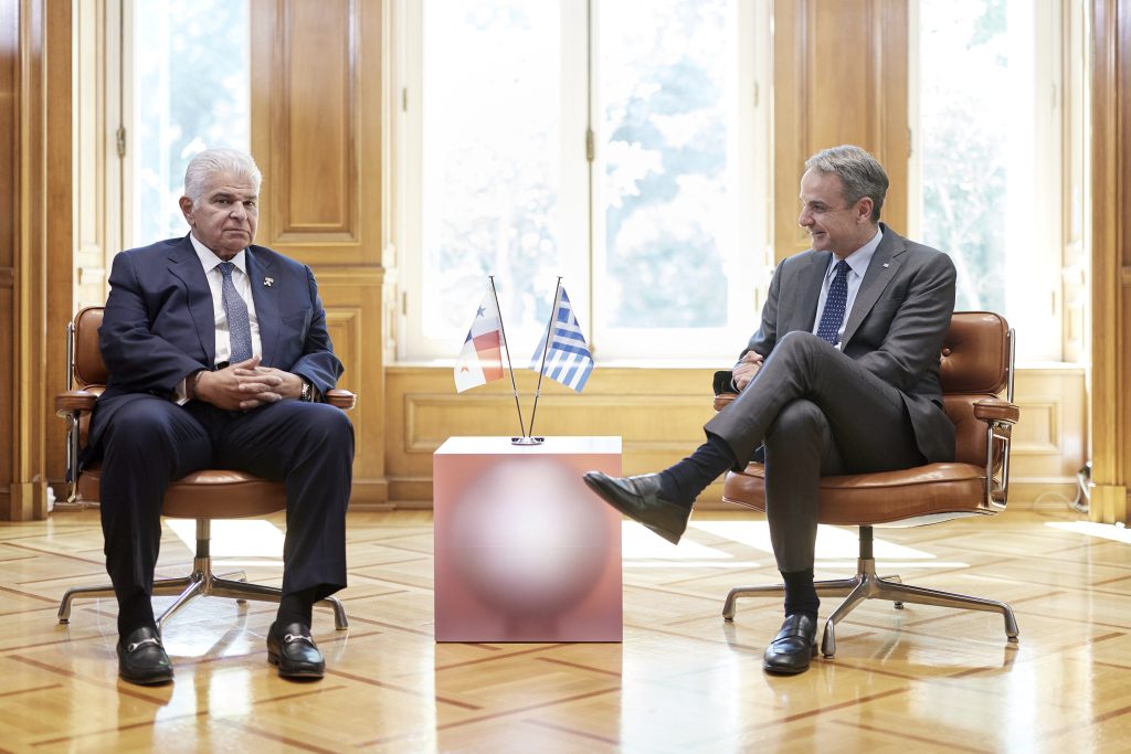Συνάντηση Τασούλα-Μητσοτάκη με τον πρόεδρο του Παναμά – Κοινή βούληση για διεύρυνση της συνεργασίας των δύο χωρών