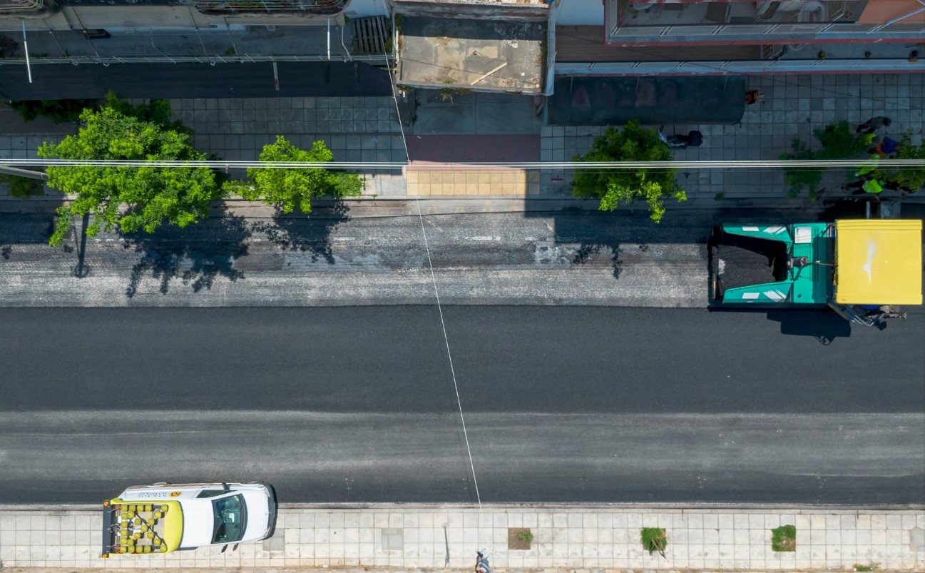 Συνεχίζεται το πρόγραμμα ασφαλτοστρώσεων του Δήμου Θεσσαλονί