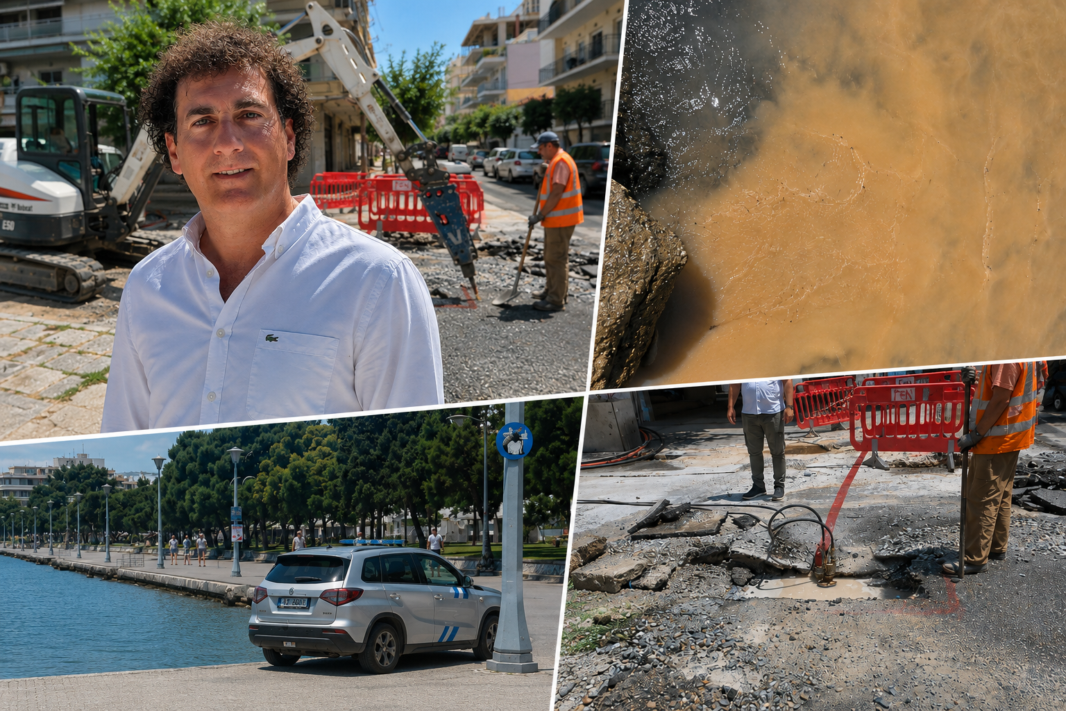 Εργασίες οπτικών ινών ευθύνονται για την εκροή λασπόνερων στ