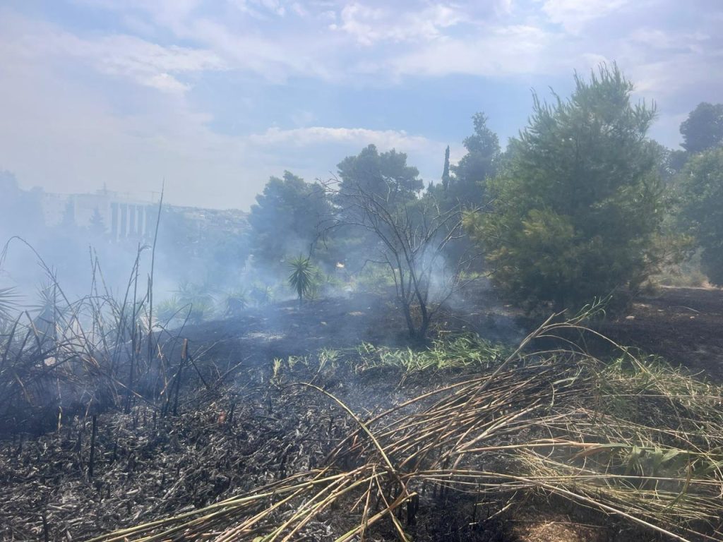 Υπό έλεγχο η πυρκαγιά στο Άλσος Βεΐκου – Μεγάλη κινητοποίηση της Πυροσβεστικής