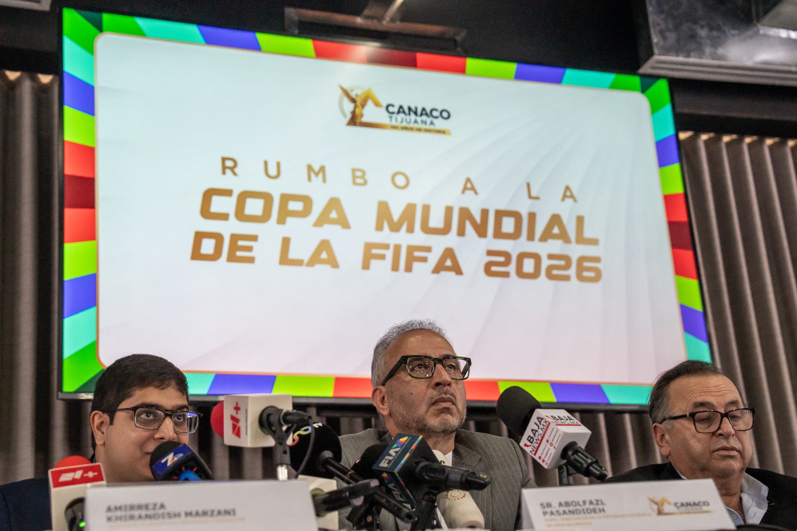 MEXICO-FBL-WC-2026-IRN-PRESSER Η ομάδα του Ιράν στο Παγκόσμιο Κύπελλο πρέπει να συμμετάσχει και να φύγει από τις ΗΠΑ την ημέρα του αγώνα