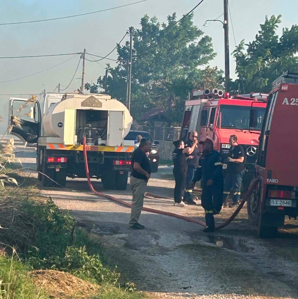 Υπό έλεγχο πυρκαγιά στη Μαραθέα του Δήμου Παλαμά Καρδίτσας