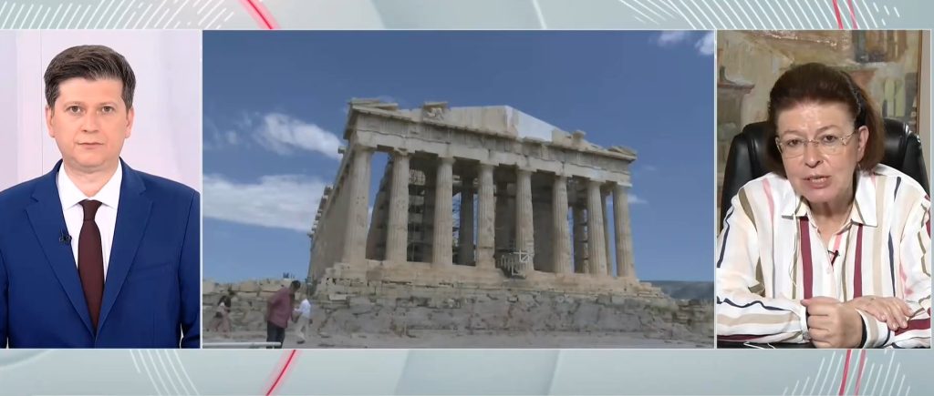 Μενδώνη στο ΕΡΤnews: Ο Παρθενώνας με το δυτικό αέτωμα αποκαλύπτει πλέον την γεωμετρική του τελειότητα