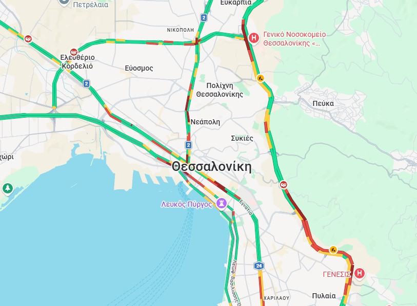 Θεσσαλονίκη: Καραμπόλα 4 ΙΧ στη Σίνδο-Δίπλωσε νταλίκα στην Εγνατία Οδό-«Μπλόκαρε» ο Περιφερειακός λόγω σύγκρουσης