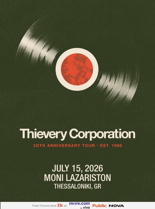 Οι Thievery Corporation γιορτάζουν 30 χρόνια πορείας με συναυλία στη Μονή Λαζαριστών