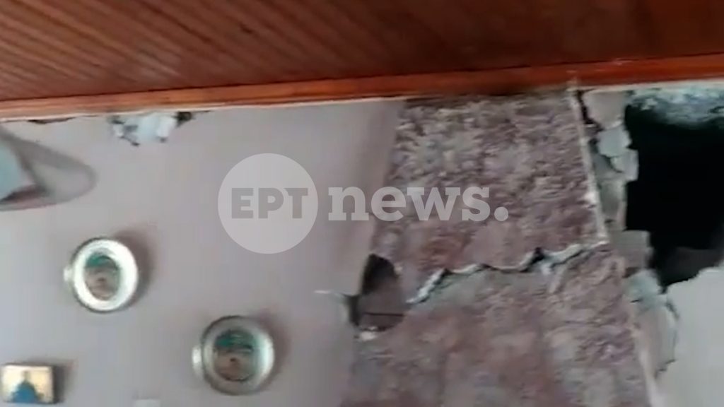 Βίντεο από εσωτερικό σπιτιού στη Δαφνούσα μετά τον σεισμό – Πέτρες έπεσαν στο προσκέφαλο κρεβατιού