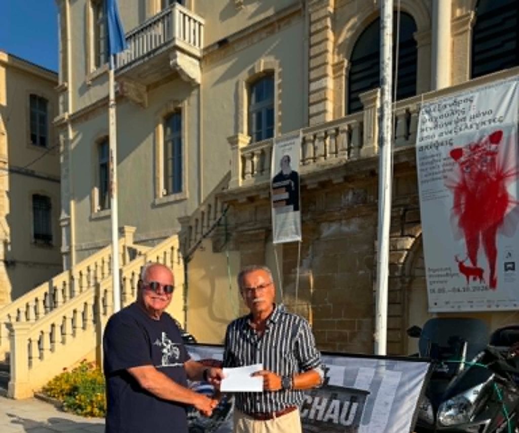 Από τα Χανιά στο Νταχάου: Μοτοσικλετιστές επισκέφθηκαν το μνημείο του πρώην στρατοπέδου συγκέντρωσης