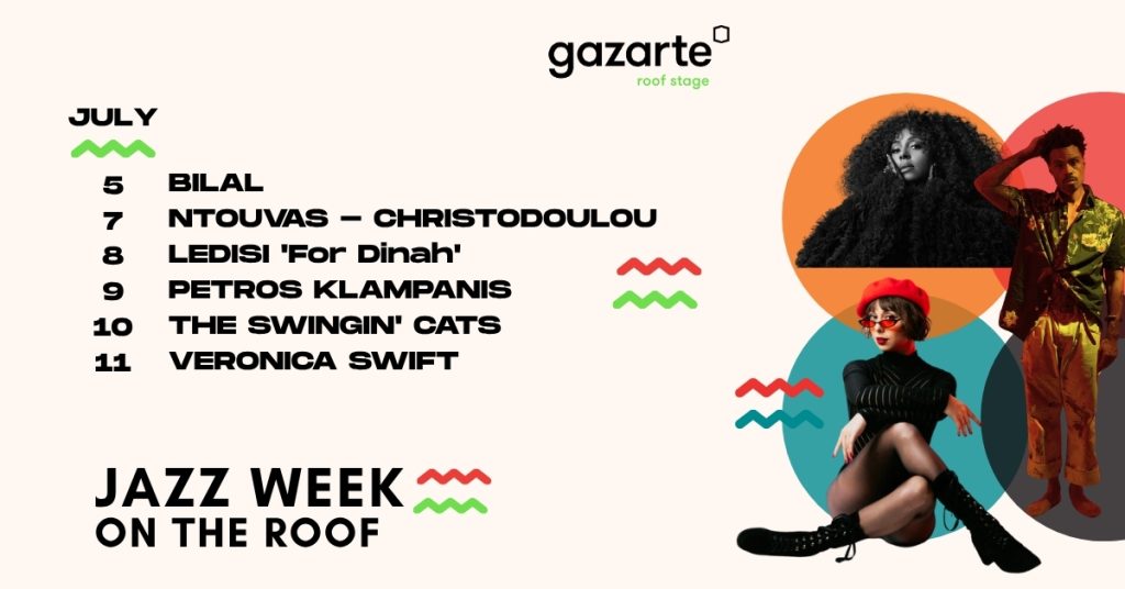 Jazz Week On The Roof: Μία εβδομάδα αφιερωμένη στη jazz με διεθνείς και Έλληνες καλλιτέχνες