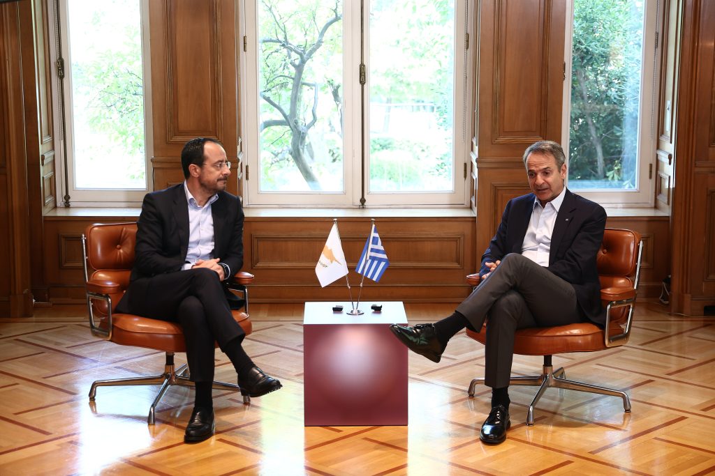 Μητσοτάκης: Η Ελλάδα στέκεται εμπράκτως στο πλευρό της Κύπρου – Χριστοδουλίδης: Ευρωπαϊκό πρόβλημα το Κυπριακό