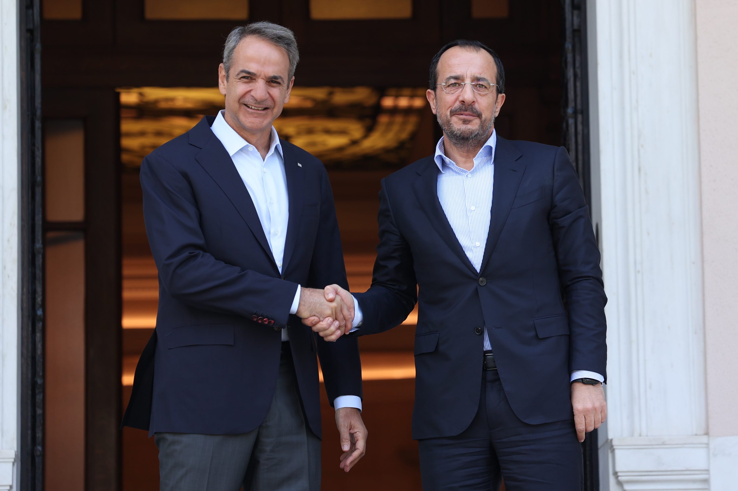 Μητσοτάκης: Η Ελλάδα στέκεται εμπράκτως στο πλευρό της Κύπρου – Χριστοδουλίδης: Ευρωπαϊκό πρόβλημα το Κυπριακό