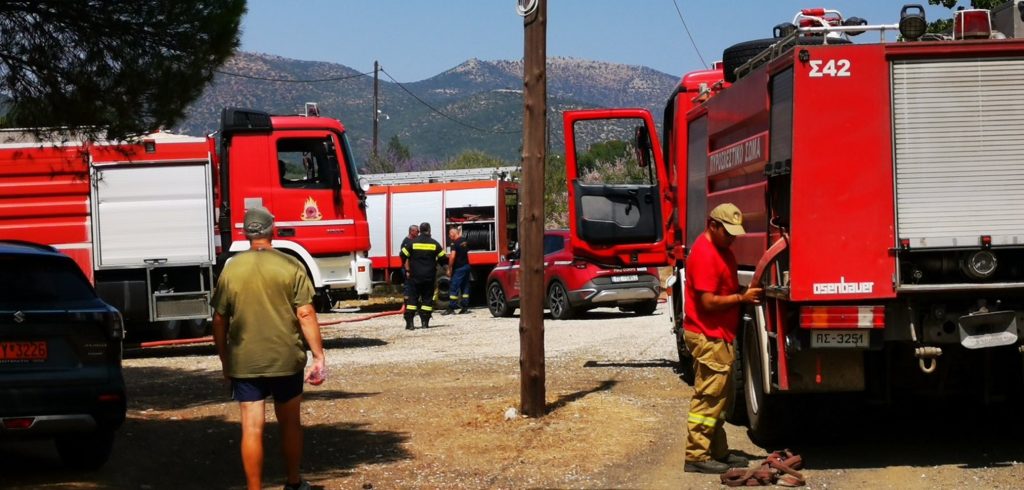 Πυρκαγιά στο Αδάμι Επιδαύρου: Ενισχύθηκαν οι δυνάμεις – Σε δύσβατο σημείο η εστία